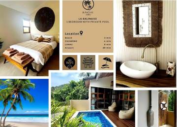 Villa pour 2 personnes, avec piscine ainsi que vue et jardin en Thailande