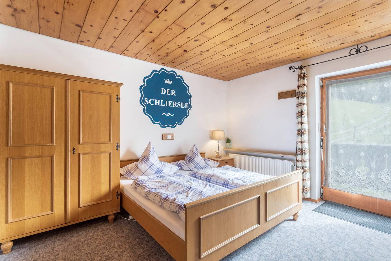 Ganze Wohnung, Urlaub auf dem Bauernhof - Traumferien-App Balkon, Garten, See- und Bergblick in Schliersee, Bayerische Alpen