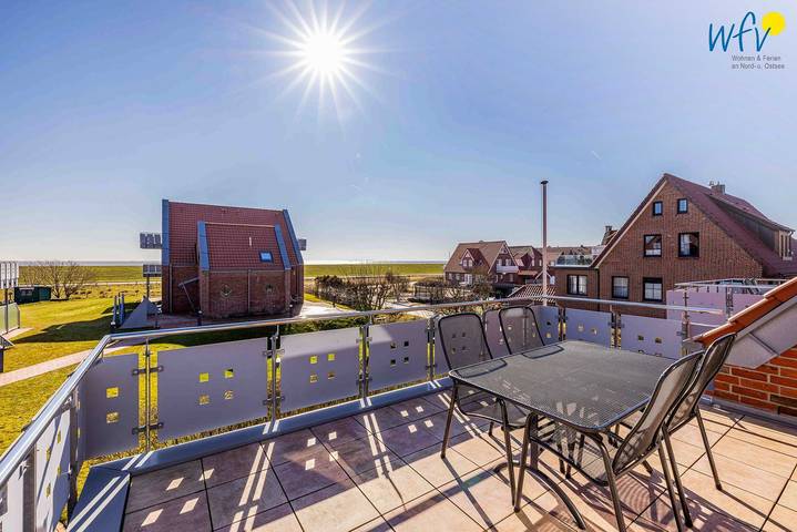 Ferienwohnung für 5 Personen, mit Balkon und Garten sowie Sauna auf Juist