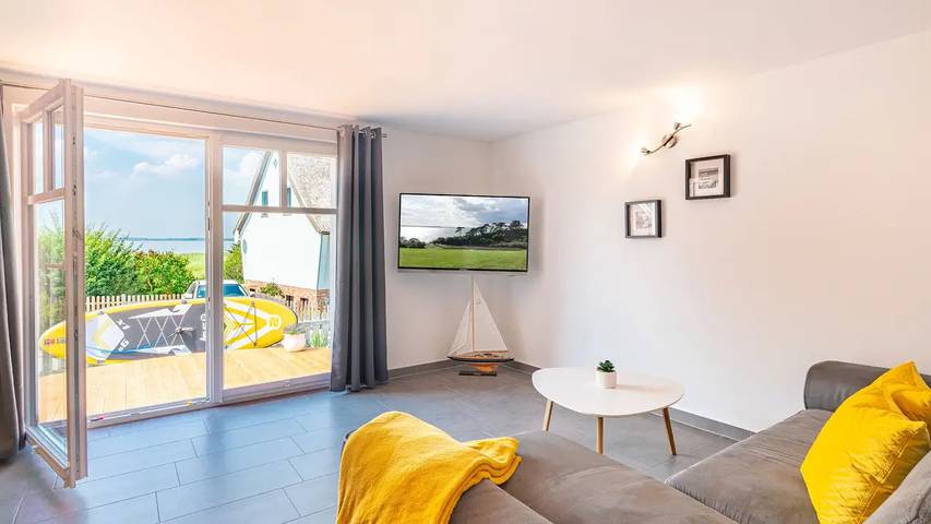Ferienhaus mit Meerblick für 4 Personen, mit Garten
