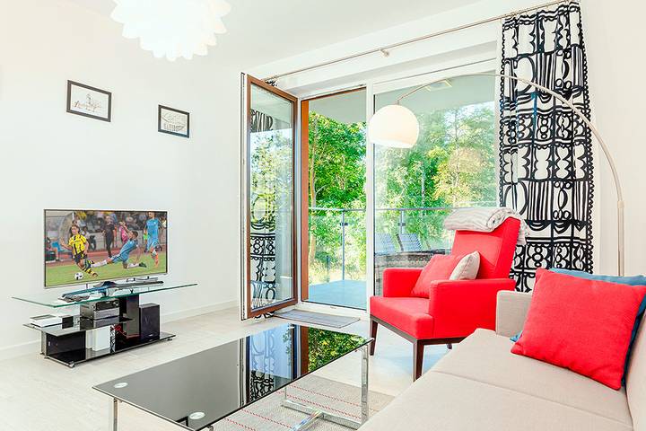 Ferienwohnung für 4 Personen, mit Garten und Sauna sowie Balkon, mit Haustier in Kolberg - 3