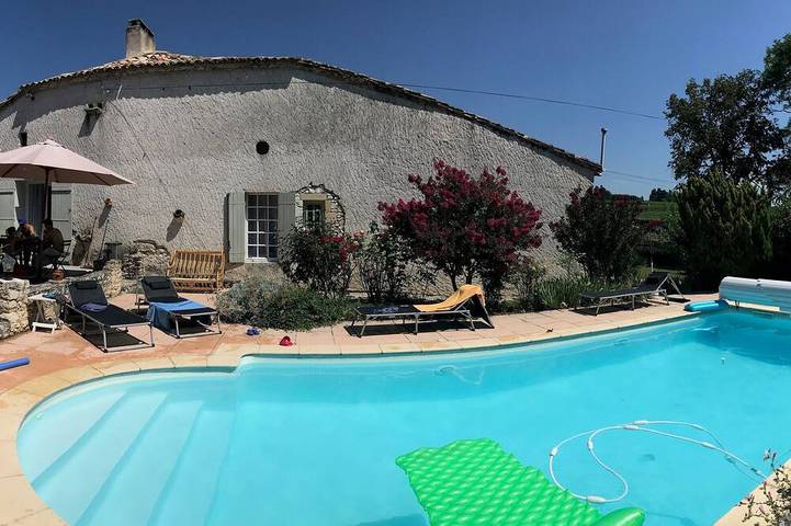 Maison de vacances pour 10 personnes, avec piscine, animaux acceptés