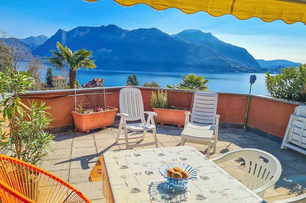 Ganze Wohnung, Attraktives Studio mit Balkon, Pool und Traumseesicht in Susello, Ghiffa