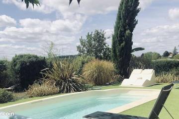 Cottage pour 6 personnes, avec vue ainsi que piscine et jardin à Coulounieix-Chamiers