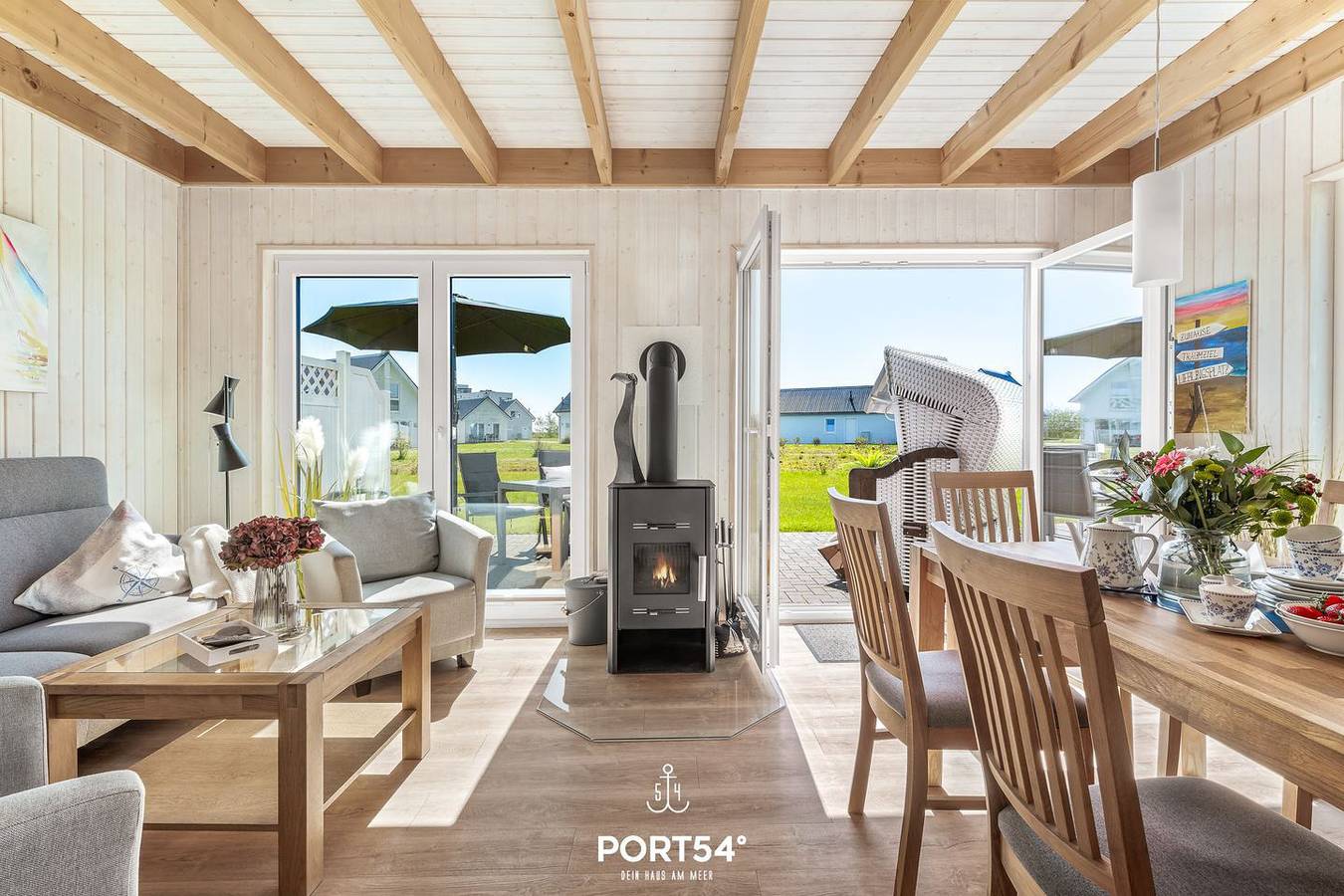 Nordstern - Infrarotsauna, Badewanne, Kamin, Dusche, Terrasse, Strandkorb, Grill in Olpenitz, Kappeln