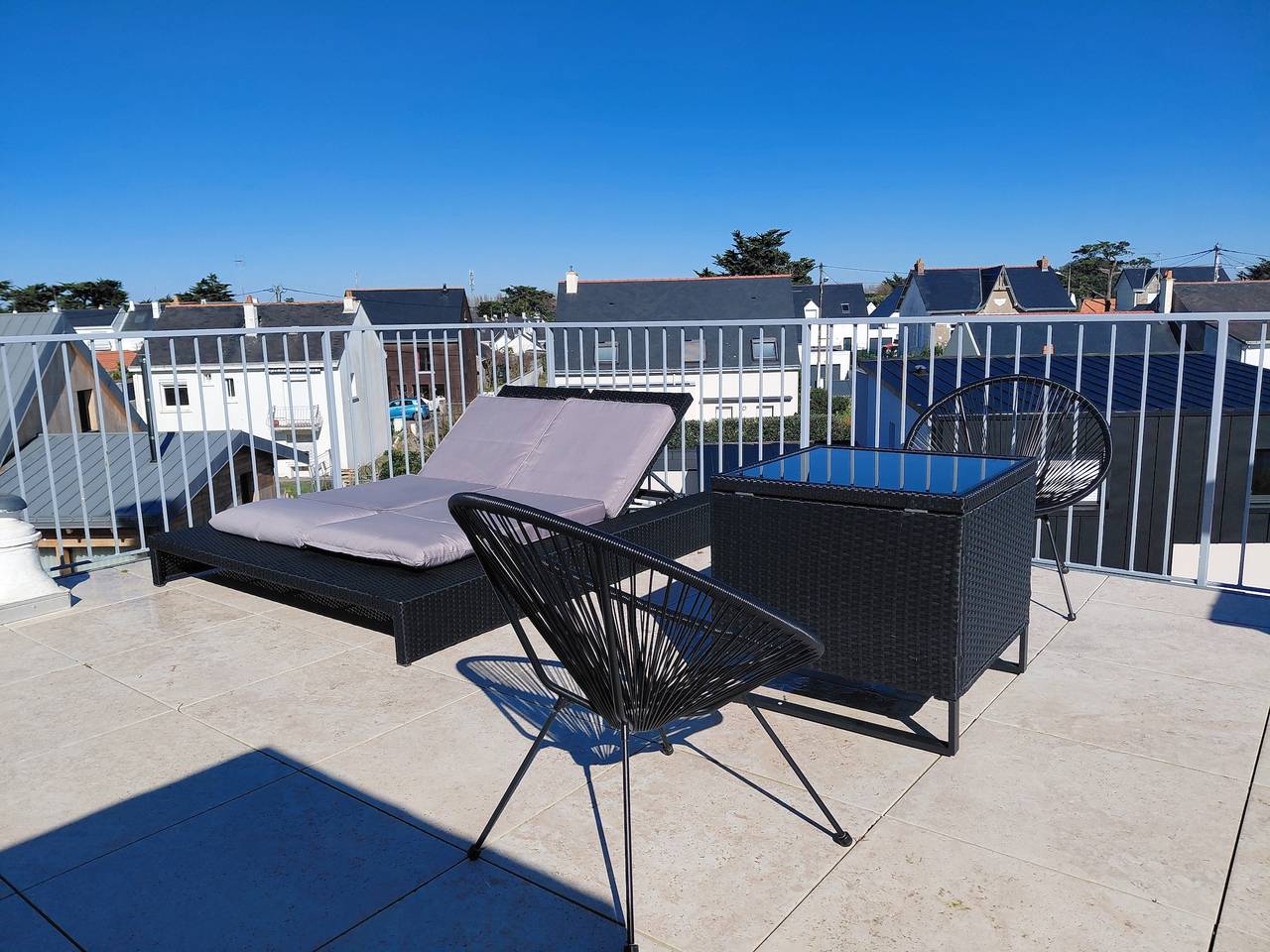 Les terrasses de Joce – Modernes, helles Haus mit Dachterrasse in Strandnähe in Batz-sur-Mer, Côte d'Amour