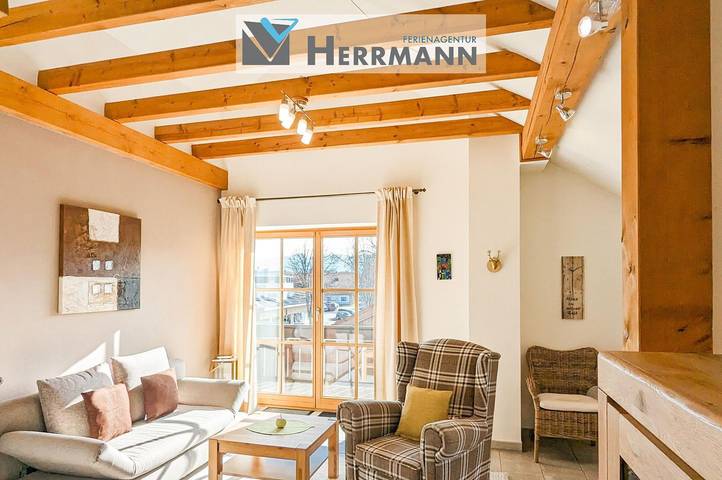 Ferienwohnung für 2 Personen, mit Balkon und Ausblick in Roßhaupten