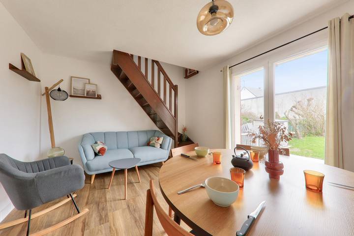 Maison de vacances pour 4 personnes, avec terrasse et jardin, animaux acceptés