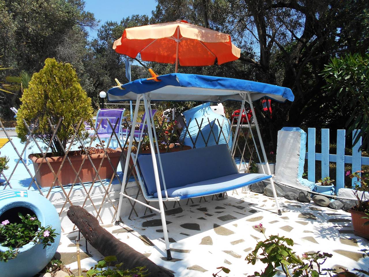 Ganze Wohnung, Apartment mit Terrasse in Marathokampou 33 m² in Kampos Marathokampou, Marathokambos