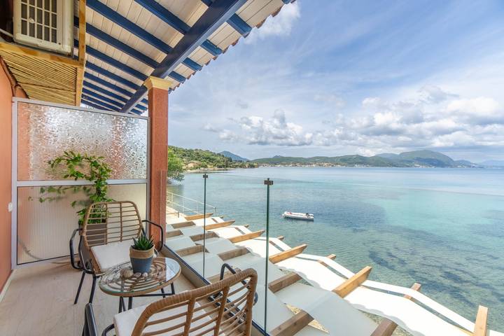 Studio for 2 personer, med Balkon og Have