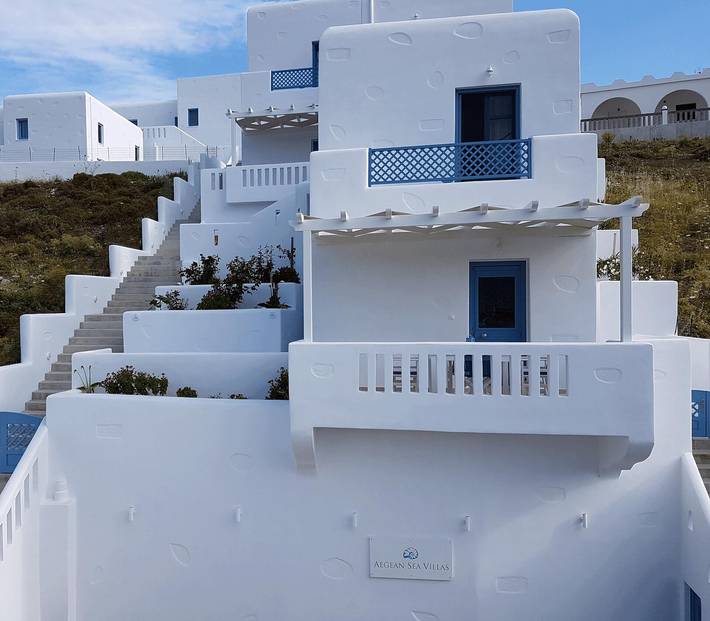 Villa pour 3 personnes, avec balcon ainsi que jardin et vue sur l’océan