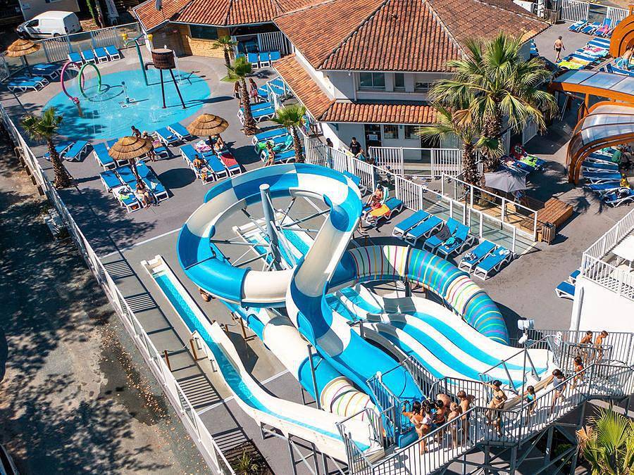 Camping Domaine de la Marina - Bungalow 6 personen - Mobilheim | Comfort | 2 Zi. | 4/6 Pers. | Einfache Terrasse | Tv in Messanges, Dax und Umgebung