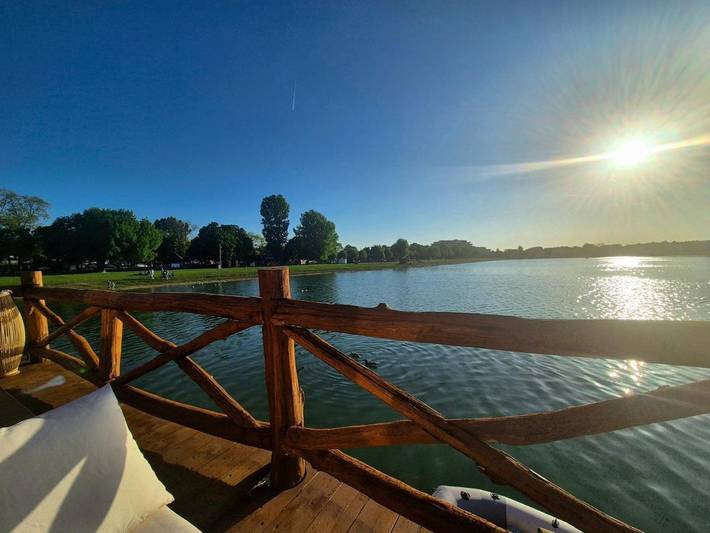 Appartement de vacances pour 4 personnes, avec Terrasse ainsi que Vue sur le lac et Vue