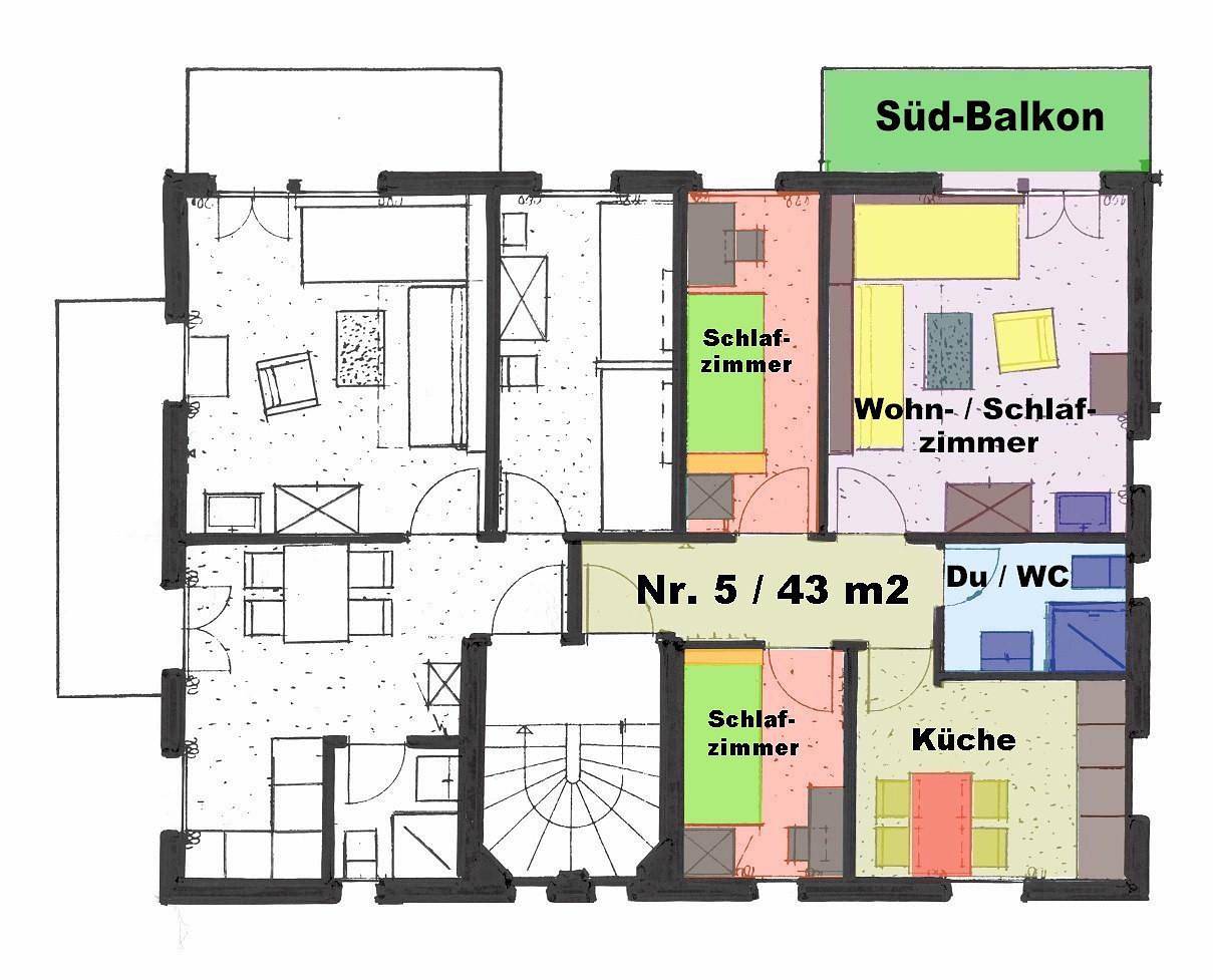 Ganze Ferienwohnung, 4-Bettwohnung Nr. 5 in Saas-Fee, Walliser Alpen