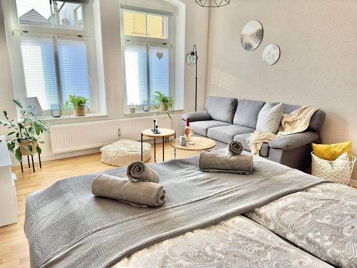 Ferienwohnung für 4 Personen, mit Balkon und Terrasse