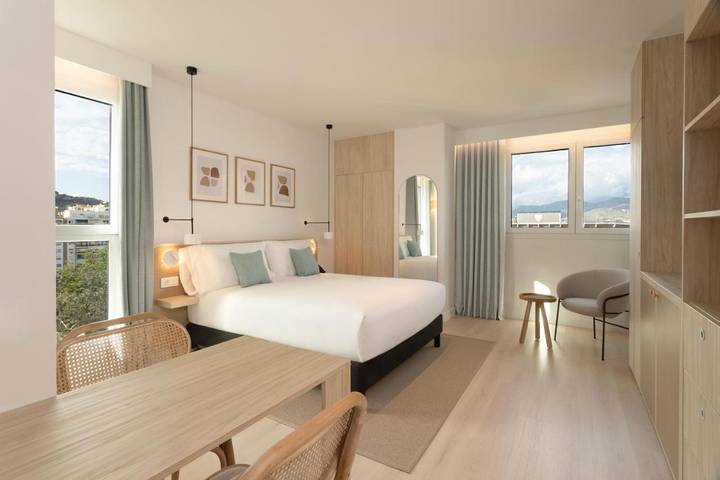 Apartahotel para 3 personas, con vistas en Málaga
