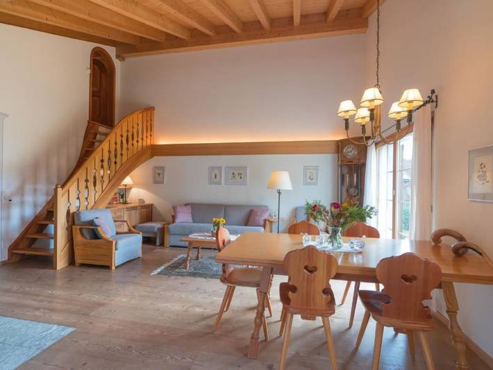 Ganze Wohnung, Chesa Trais FluorsC3 in Bregaglia, Bernina-Alpen