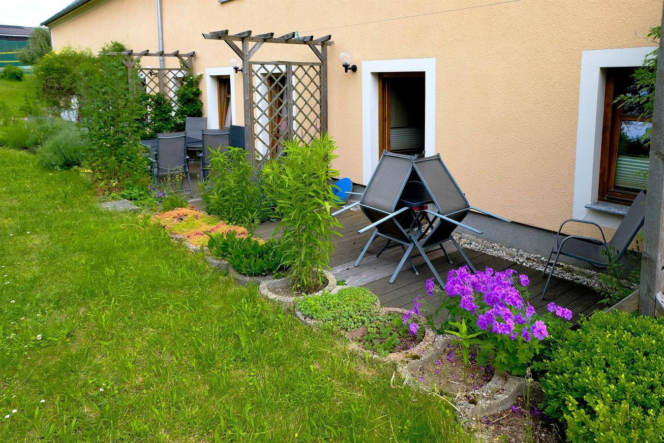 Ganze Ferienwohnung, Ferienhof Näcke mit Flechtwerkstatt in Höckendorf, Klingenberg