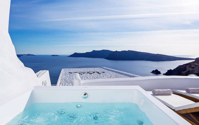 Casa de férias para 2 pessoas, com Vista para o mar em Oia