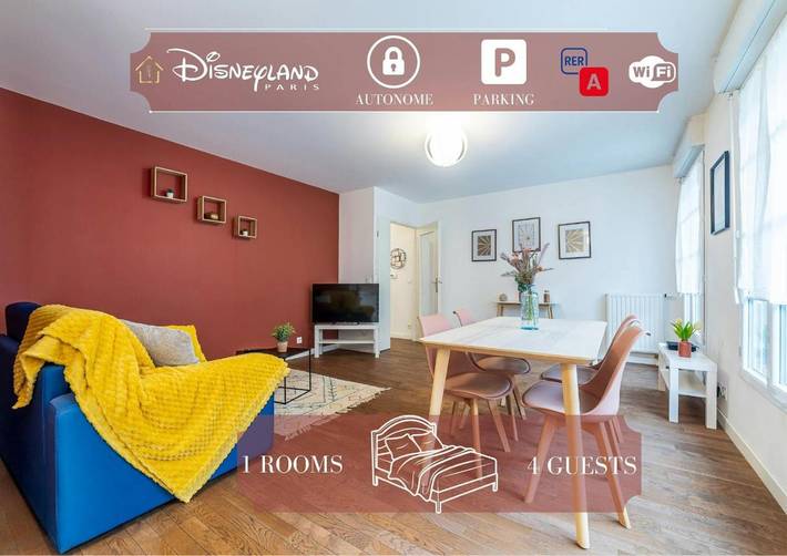 Gîte pour 4 personnes dans Gare Du Val D Europe