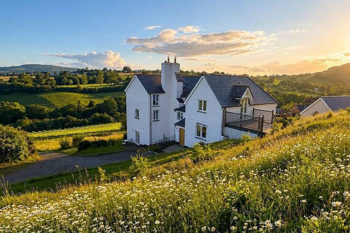 Cottage for 10 people, with garden, with pets in Monmouth