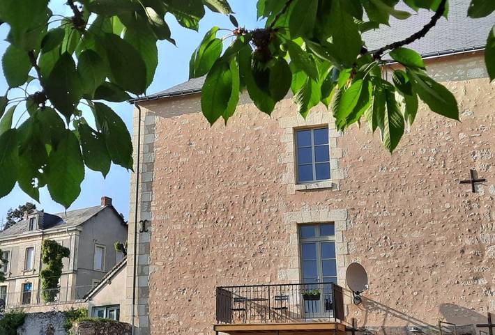 Gîte pour 6 personnes, avec Balcon ainsi que Terrasse et Vue à Le Grand-Pressigny