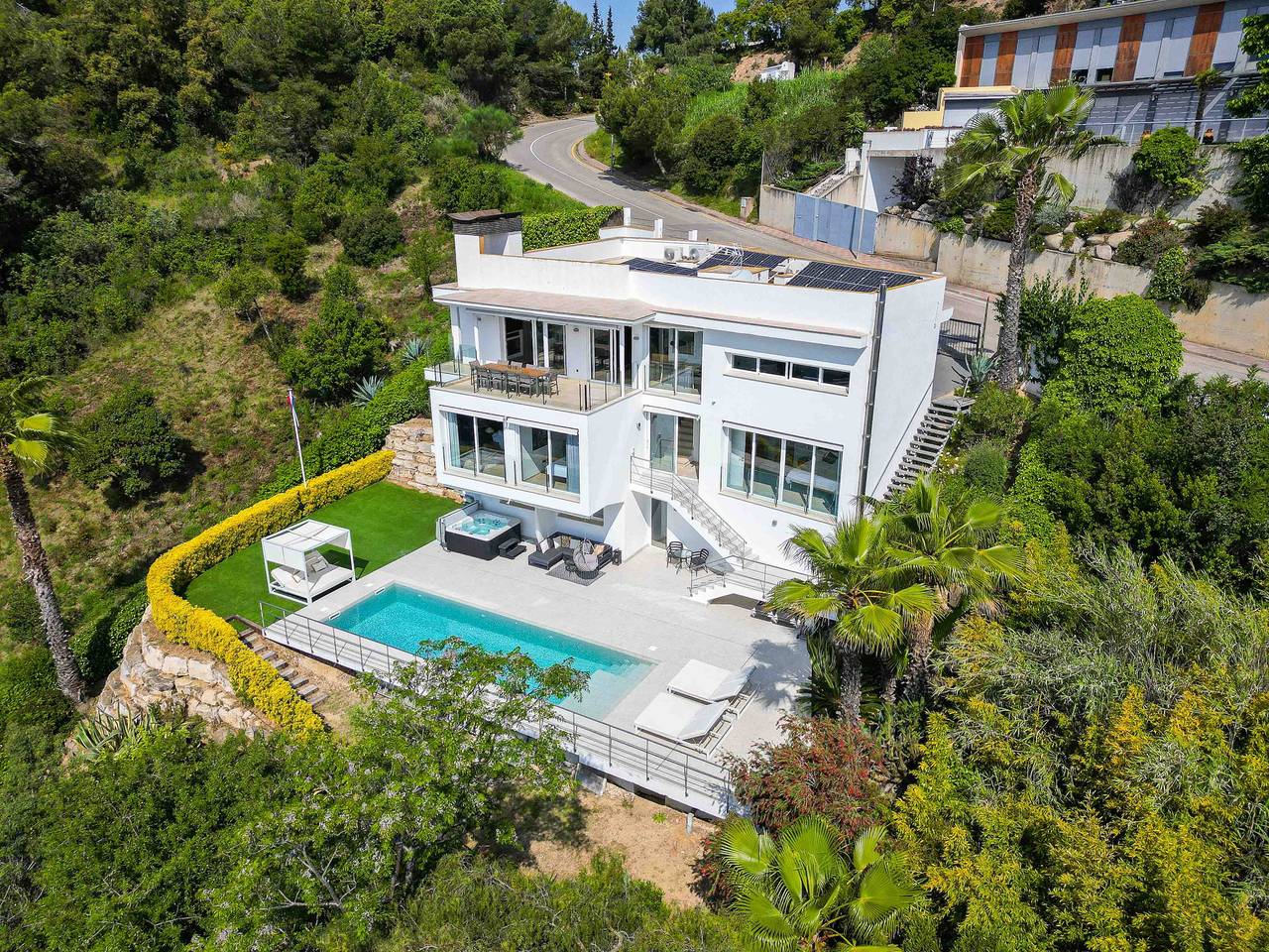 Villa Alta Vista, modern luxury villa with stunnin in Cala San Francisco, Blanes