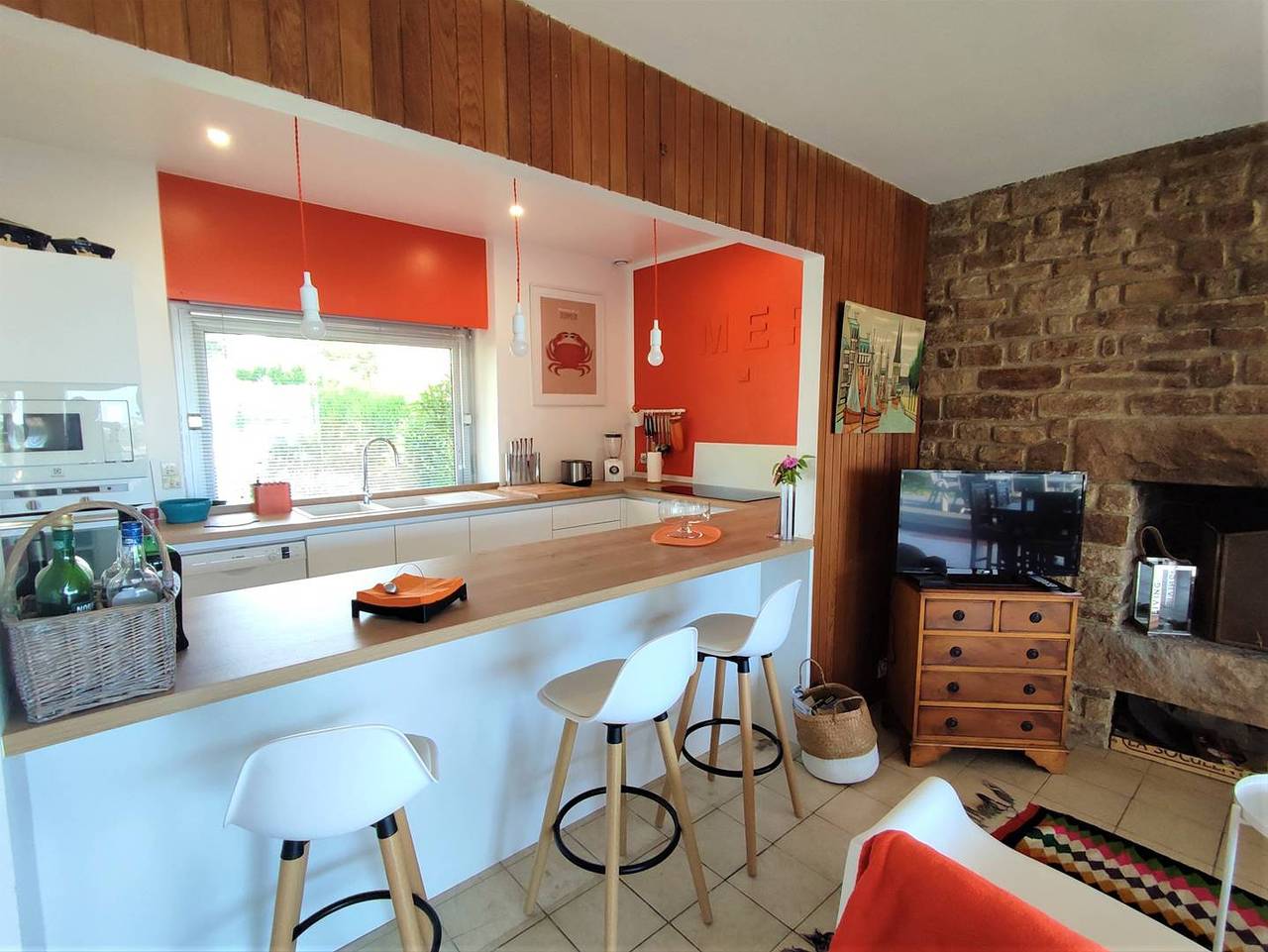 House Sea View with Wifi, terrace, garden in Trebeurden in Trébeurden, Rosa Granitküste