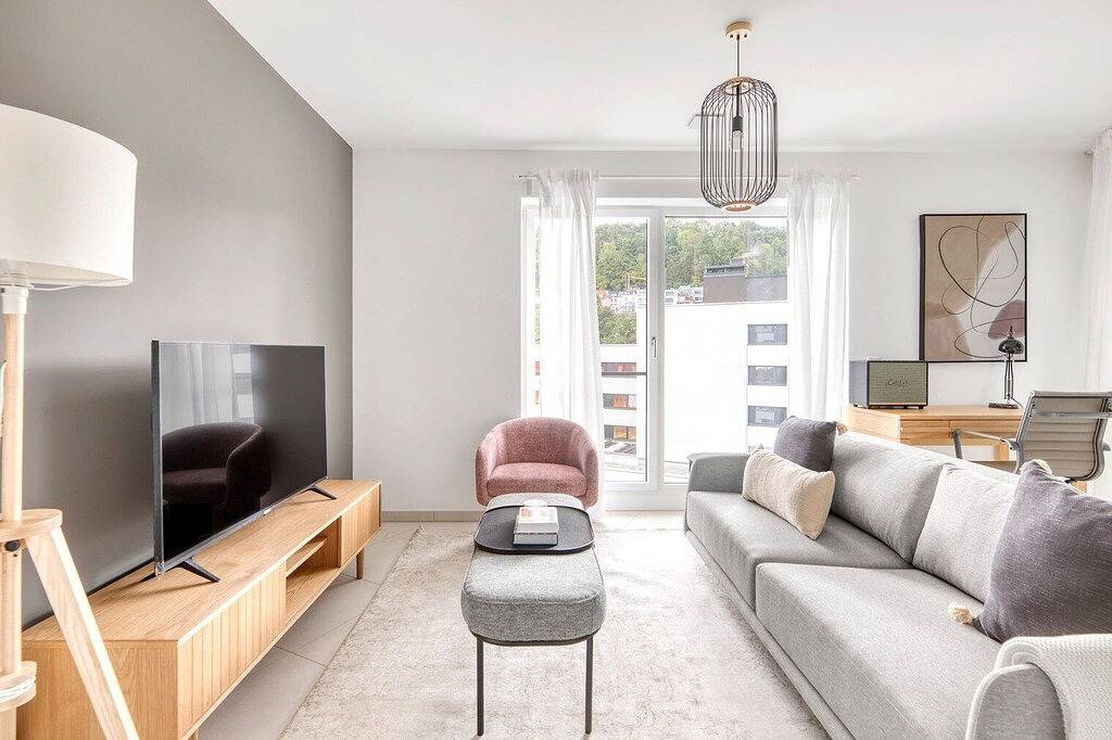 Ganze Wohnung, New build Eich 1Br w/ Balcony & Elevator, nr bus station, by Blueground in Luxemburg (Stadt), Luxemburg