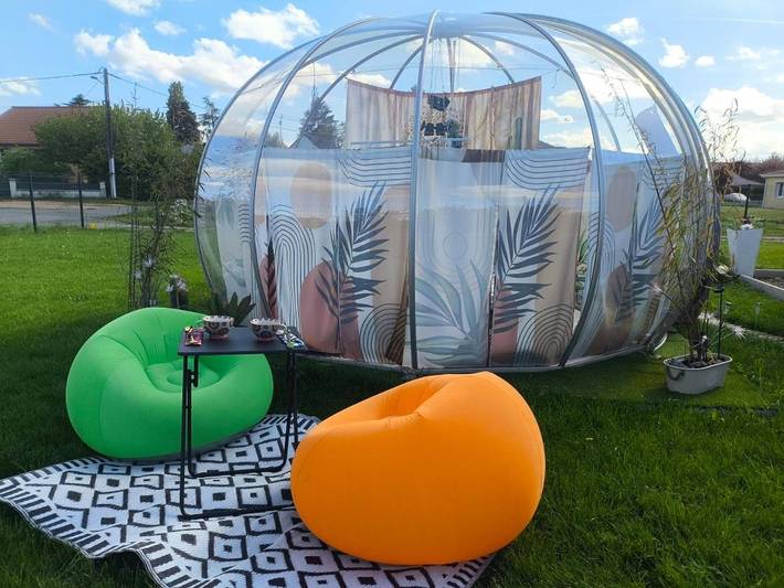 Tente pour 2 personnes, avec jardin, animaux acceptés