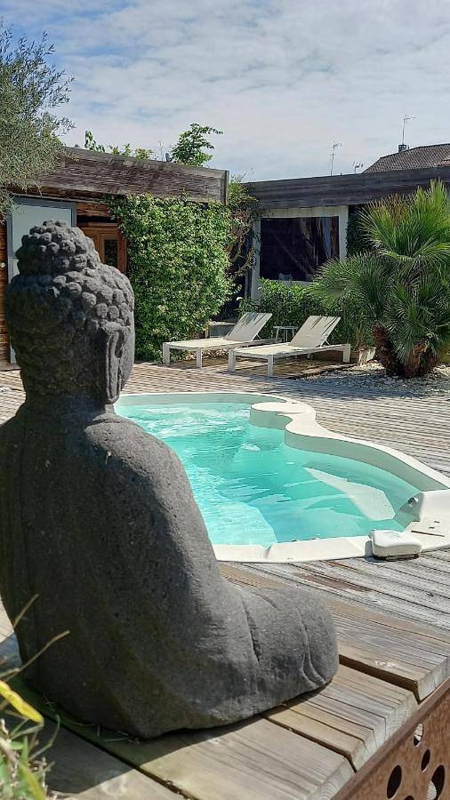 Gîte pour 2 personnes, avec jardin et sauna ainsi que piscine et vue à Aubiac (Lot-et-Garonne) - 3