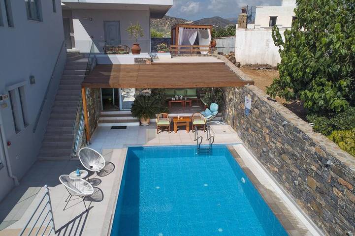 BnB für 5 Personen, mit Pool und Garten auf Kreta