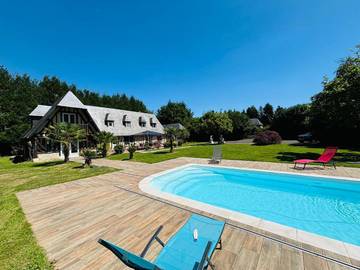 Maison d’hôte pour 10 personnes, avec jacuzzi et jardin ainsi que sauna et piscine dans l' Eure