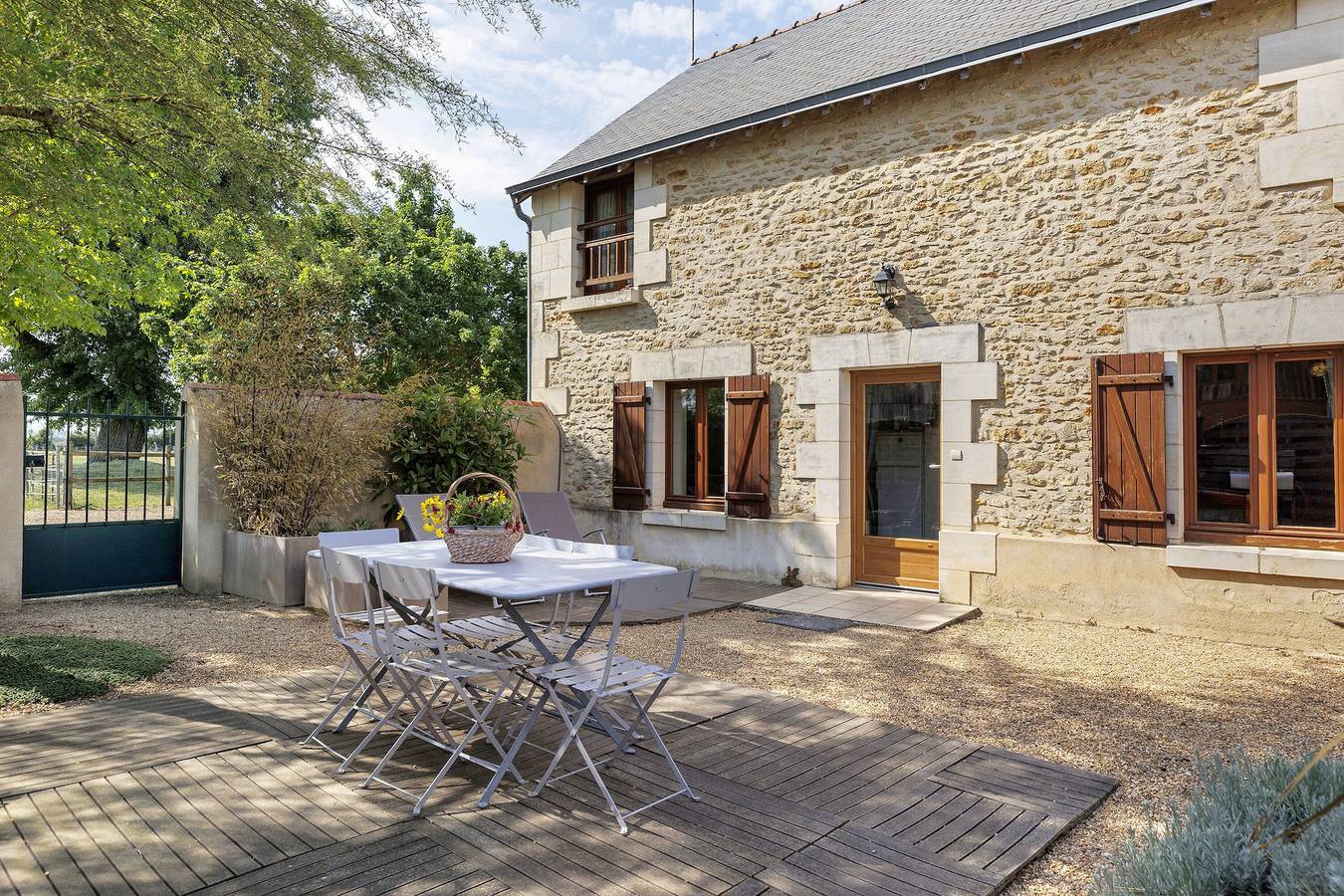 Ferienhaus „La Ferme Du Bellay - Côté Cour“ mit privater Terrasse, Wlan und Klimaanlage in Montreuil-Bellay, Loire-Tal