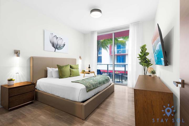 Vacation rental for 4 people, with pool and terrace, with pets in Hollywood Beach (FL)