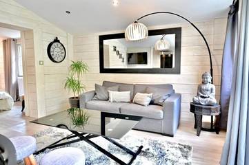Gîte pour 4 personnes, avec terrasse ainsi que vue et jardin à Tarnos