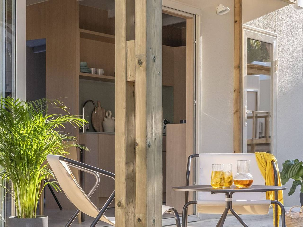 Mobil-home avec clim, animaux Ok - 5 pers. in Platja de l'Illa Mateua (l'Escala), L'Escala