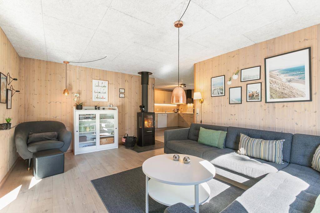 Schönes Ferienhaus mit überdachter Terrasse - 2 Hunde erlaubt in Lodbjerg Hede, Ringkøbing