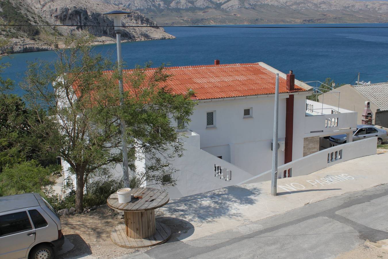 Ganze Wohnung, 1-Zimmer-Ferienwohnung mit Terrasse und Meerblick Metajna, Pag A-6336-f in Metajna, Pag