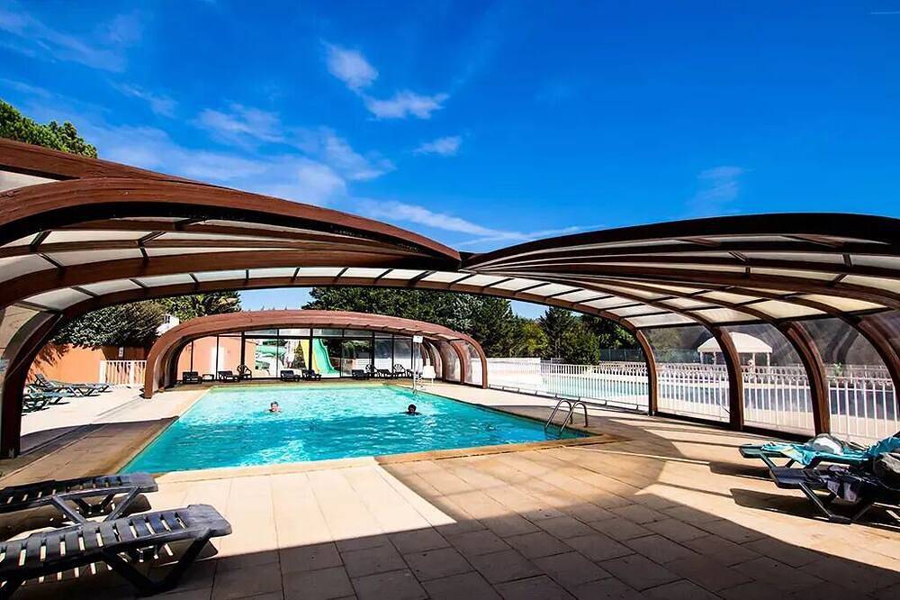 Camping Domaine du Cros d'Auzon **** - Mobile Home Premium 4 Rooms 6/7 People Air Conditioning + Tv in Vogüé, Ardèche