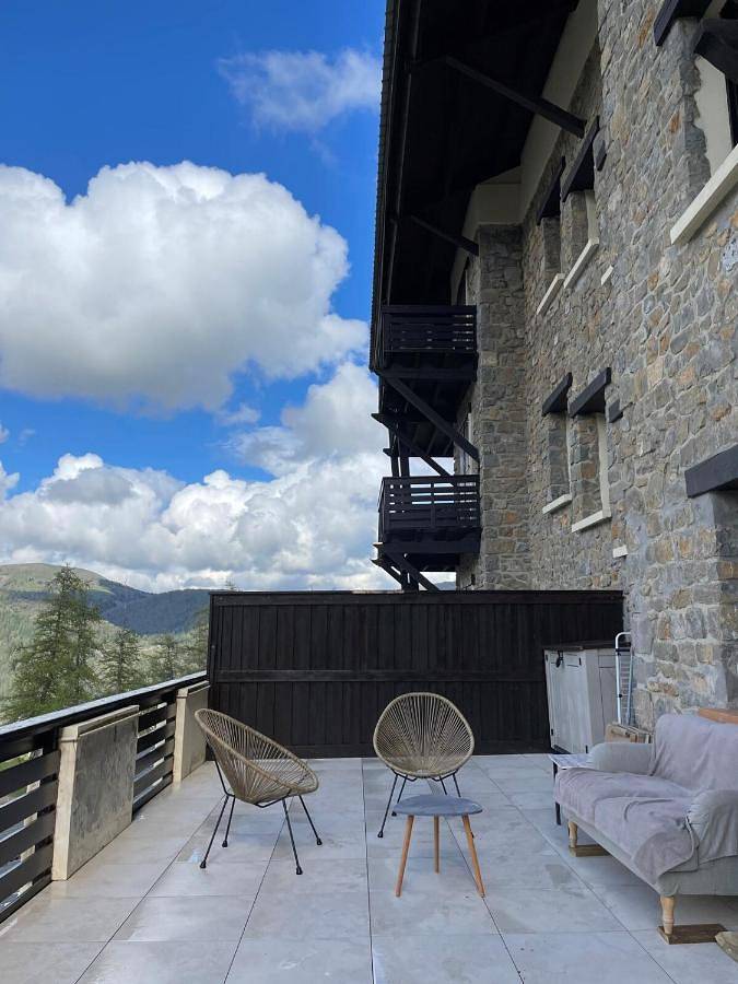 Appartement de vacances pour 4 personnes, avec Terrasse ainsi que Jardin et Vue
