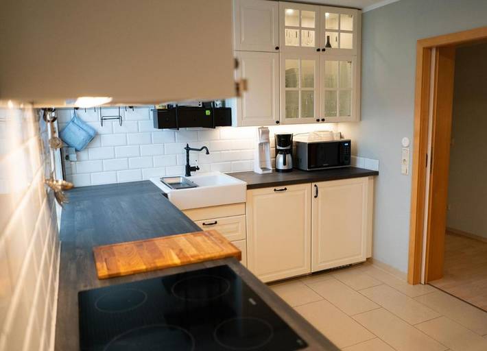Ferienwohnung für 6 Personen, mit Balkon und Terrasse sowie Garten und Ausblick