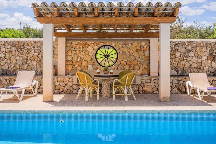 Ferienhaus „Son Real“ mit Bergblick, Pool, Wlan, Terrasse und Garten in Sencelles, Mallorca Inselmitte