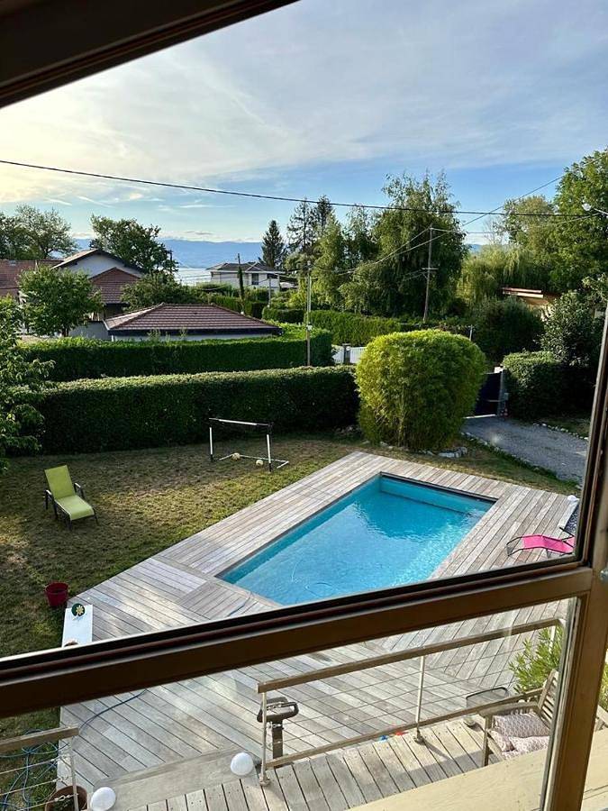 Location de vacances pour 6 personnes, avec jardin et piscine ainsi que vue et vue sur le lac, animaux acceptés à Sciez - 3