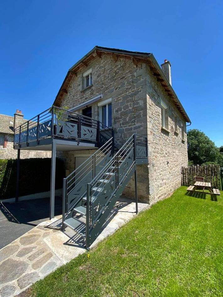 Gîte pour 8 personnes, avec Terrasse ainsi que Jardin et Vue