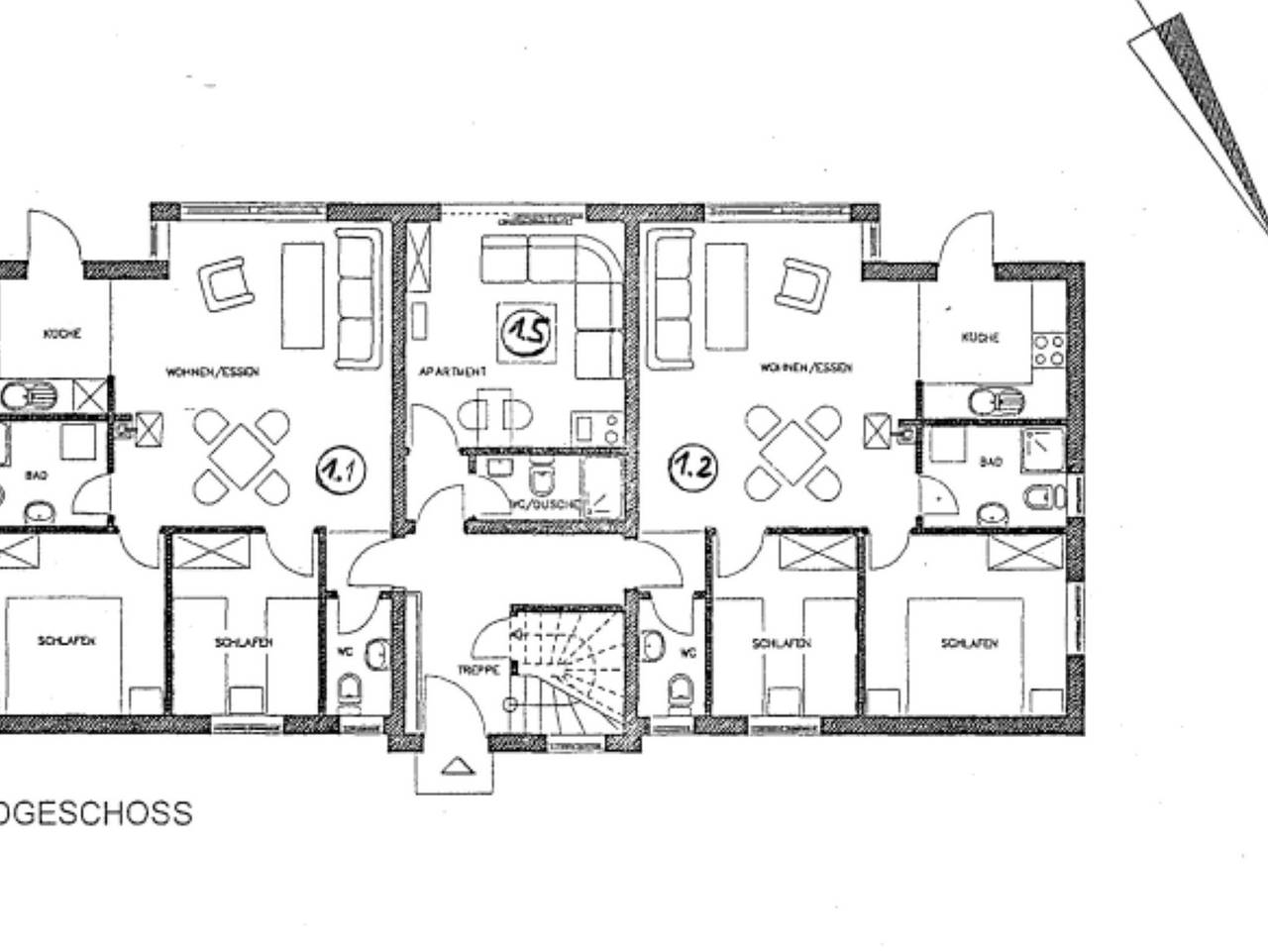 Ganze Ferienwohnung, Ads-Fewo Zempin **12 Gehminuten bis zum Ostseestrand** - Wohnung 1.5 Erdgeschoss 22m² mit Schrankbett in Zempin, Usedomer Norden