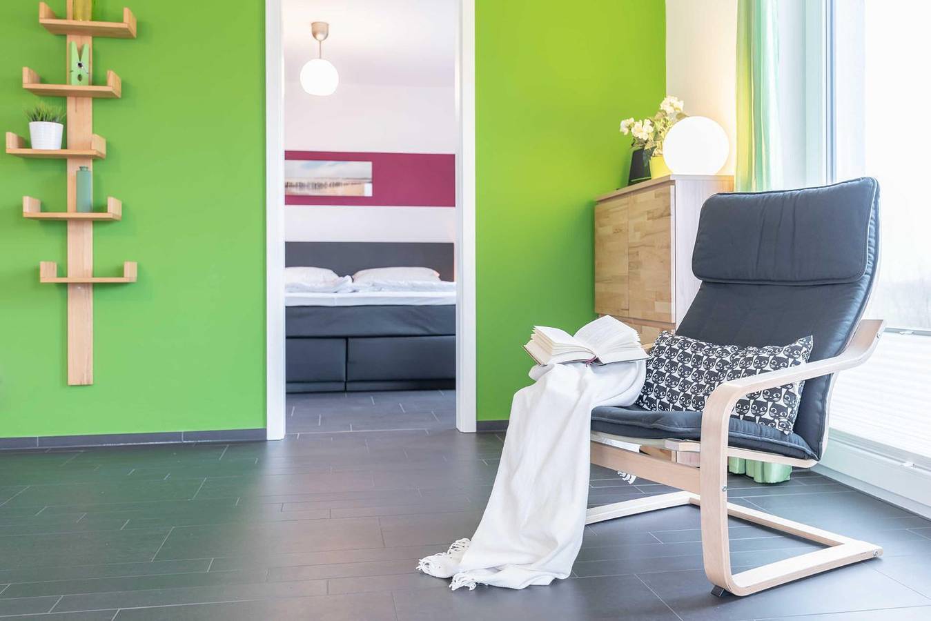 Ganze Wohnung, Haus Calmsailing We 1.4 mit Balkon, seitlichem Meerblick und Sauna in Börgerende in Börgerende, Börgerende-Rethwisch