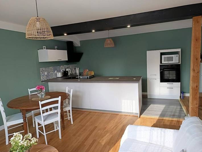 Appartement de vacances pour 4 personnes, avec vue et jardin