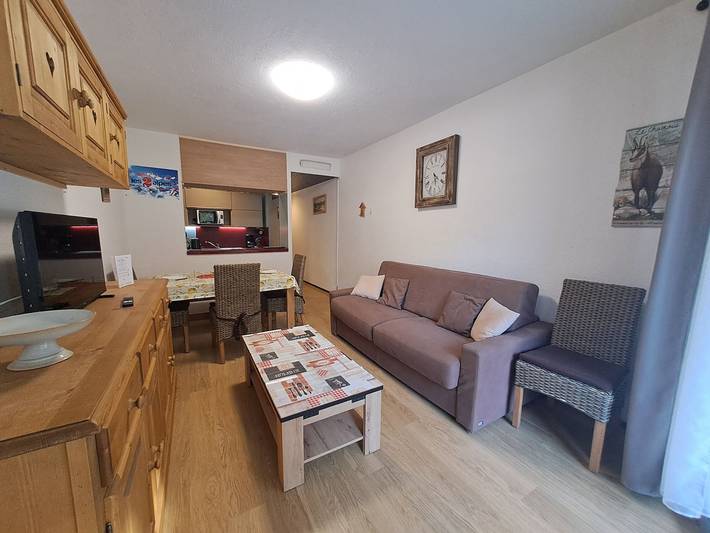 Ganzes Studio, Renoviertes Studio, 4 Pers, in Pistennähe in Mont-de-Lans, Les Deux Alpes