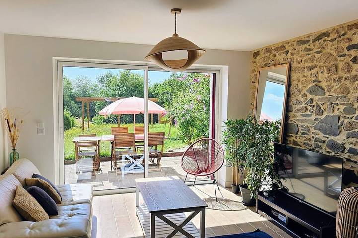 Maison de vacances pour 9 personnes, avec jardin